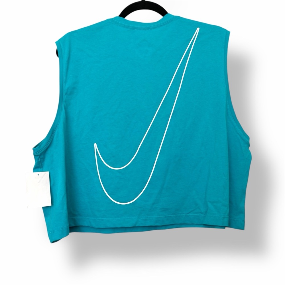 Nike Swoosh Logo Tank Top Blue - Picture 4 of 7